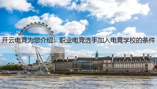 开云电竞为您介绍：职业电竞选手加入电竞学校的条件