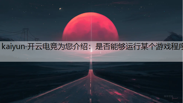 是否能够运行某个游戏程序